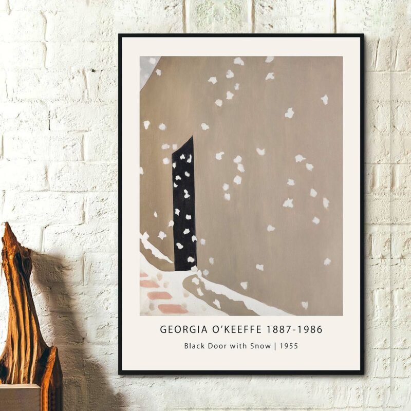 Black Door with Snow 1955 Poster