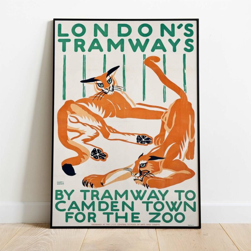 By Tramway to Camden town for the zoo by Mary I wright Travle Poster