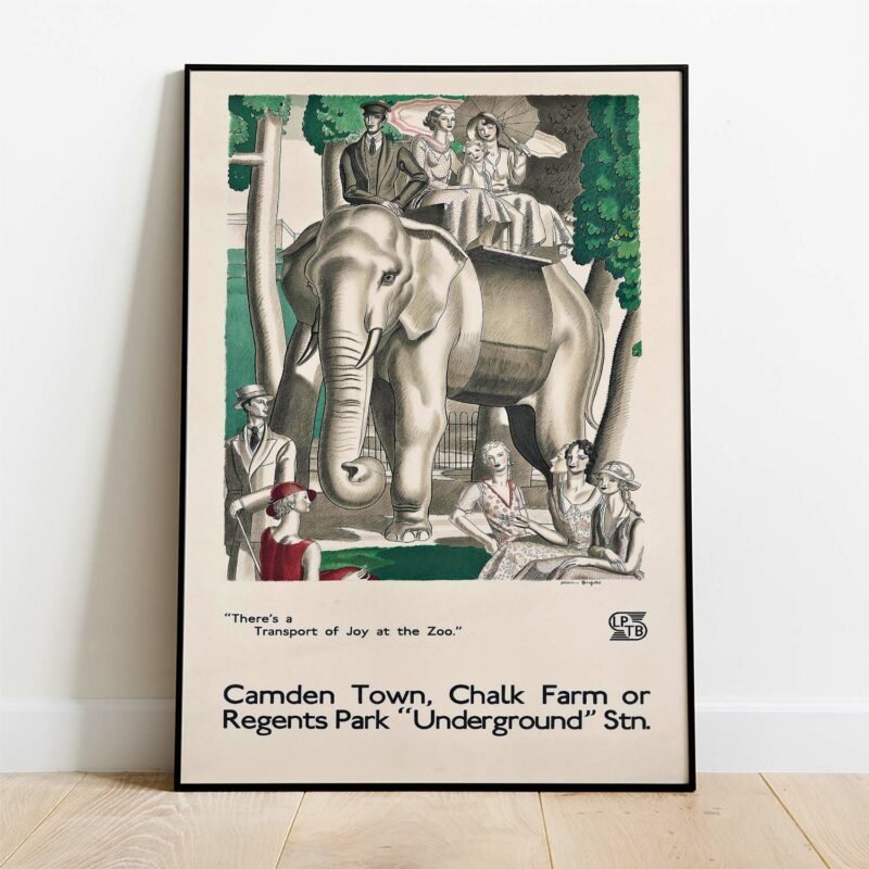 CAMDEN TOWN, CHALK FARM OR REGENTS PARK "UNDERGROUND" STN. 1933. Artwork by JEAN DUPAS (1882–1964)