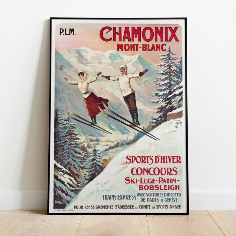 Chamonix Mont-Blanc by Francisco Tamagno Travel Poster