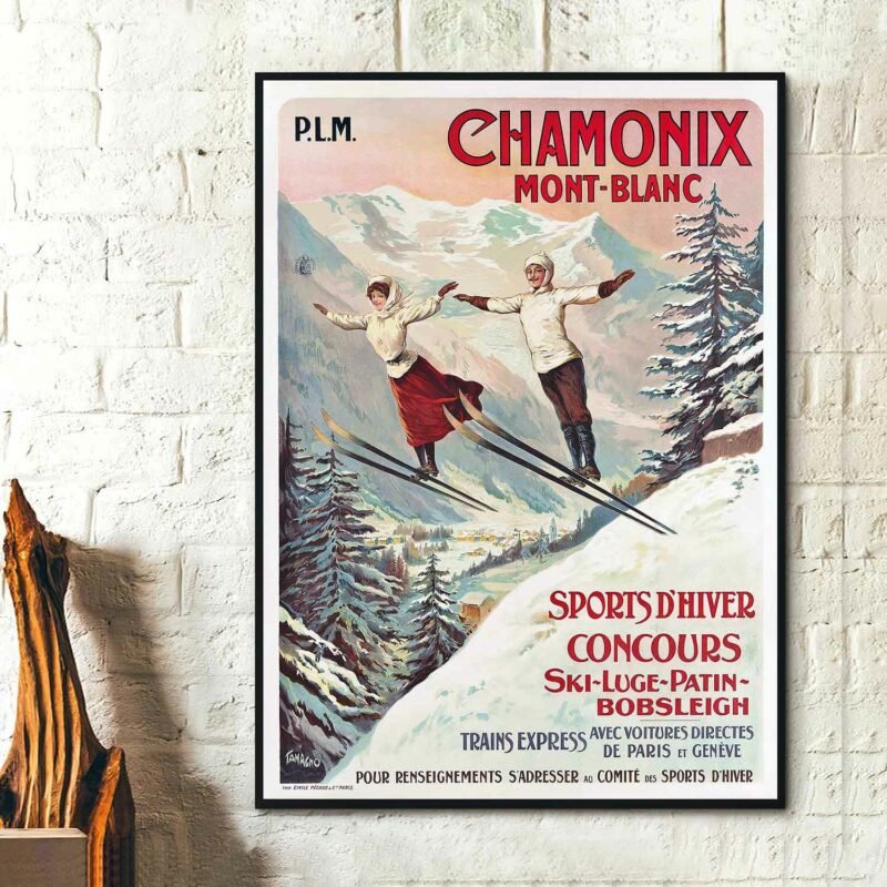Chamonix Mont-Blanc by Francisco Tamagno Travel Poster