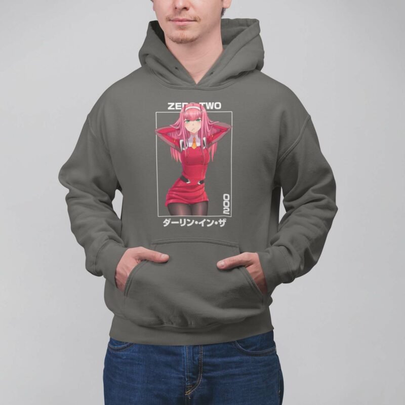 Darling In The Franxx Zero Two Charcaol Pullover