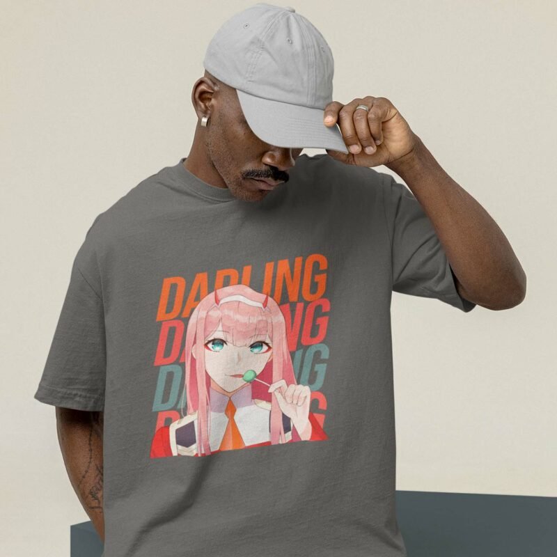 Darling In The Franxx Zero Two Cute Charcaol Shirt