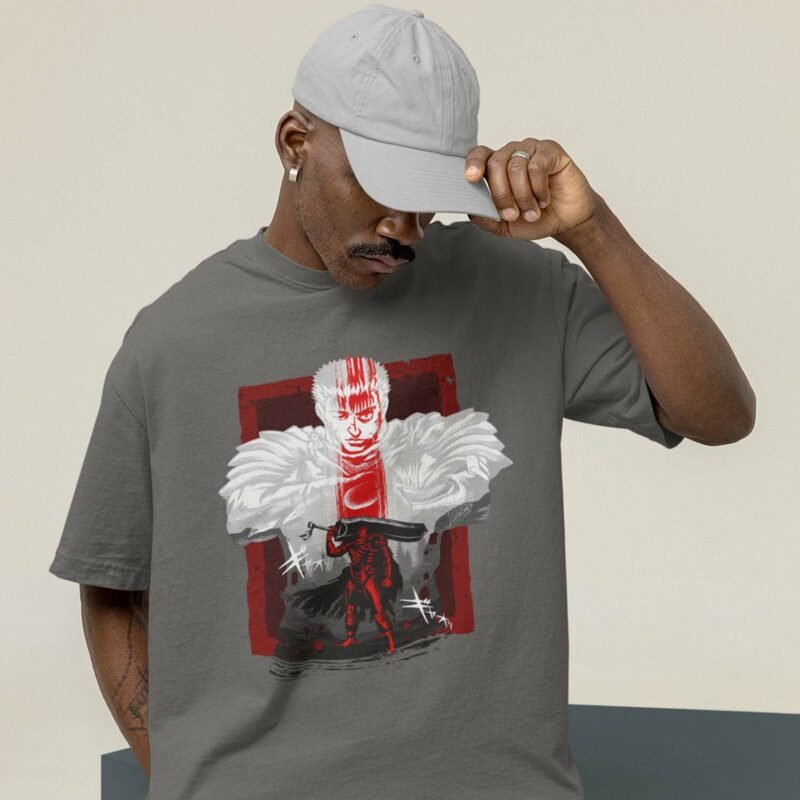Berserk Guts Dragon Slayer Vintage Charcaol T-Shirt