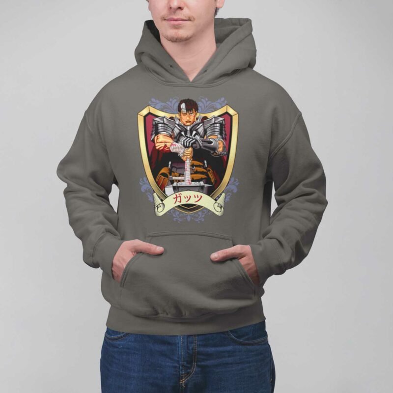 Guts Berserk Anime Charcaol Pullover