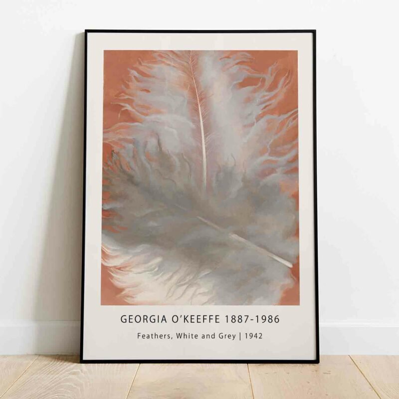 Feathers, White and Grey 1942 Painting