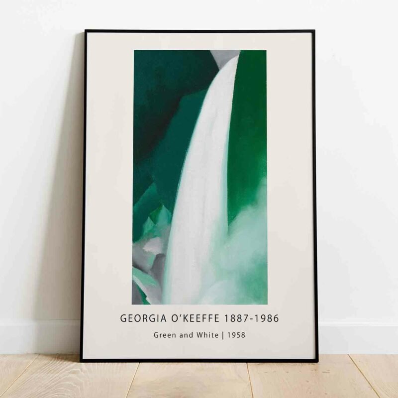 Green and White 1958 Painting