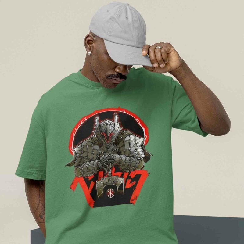 Berserk Guts Dragon Slayer Graphic Irish Green T-Shirt