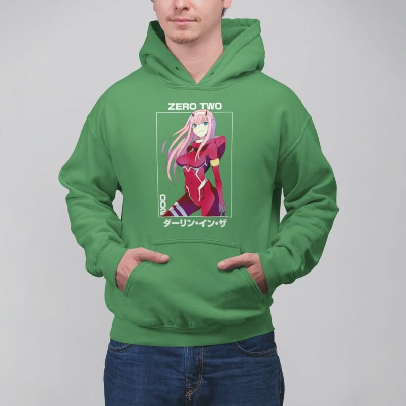 Zero Two Darling in the Franxx Irish green Hoodie