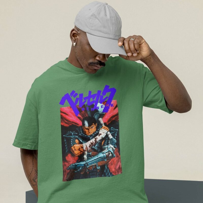 Aesthetic Berserk Guts Custom Irish green T-Shirt