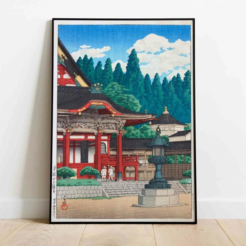 Kuon Temple at Minobu Mountain 1930 Poster