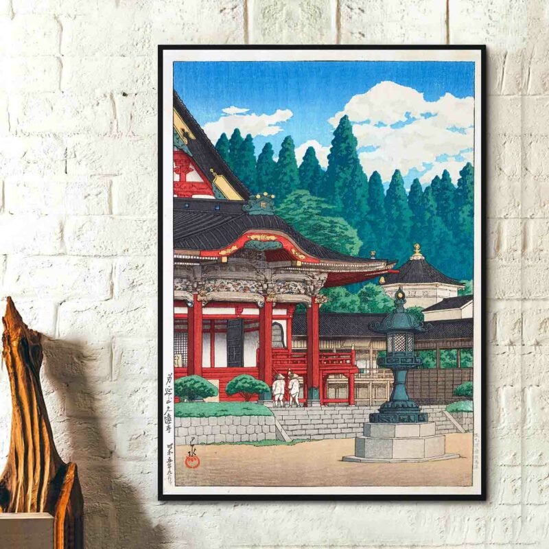 Kuon Temple at Minobu Mountain 1930 Painting