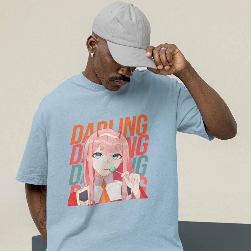 Darling In The Franxx Zero Two Cute Light Blue Shirt