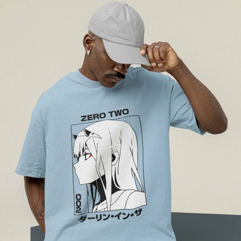 Darling In The Franxx Zero Two Light blue T-Shirt