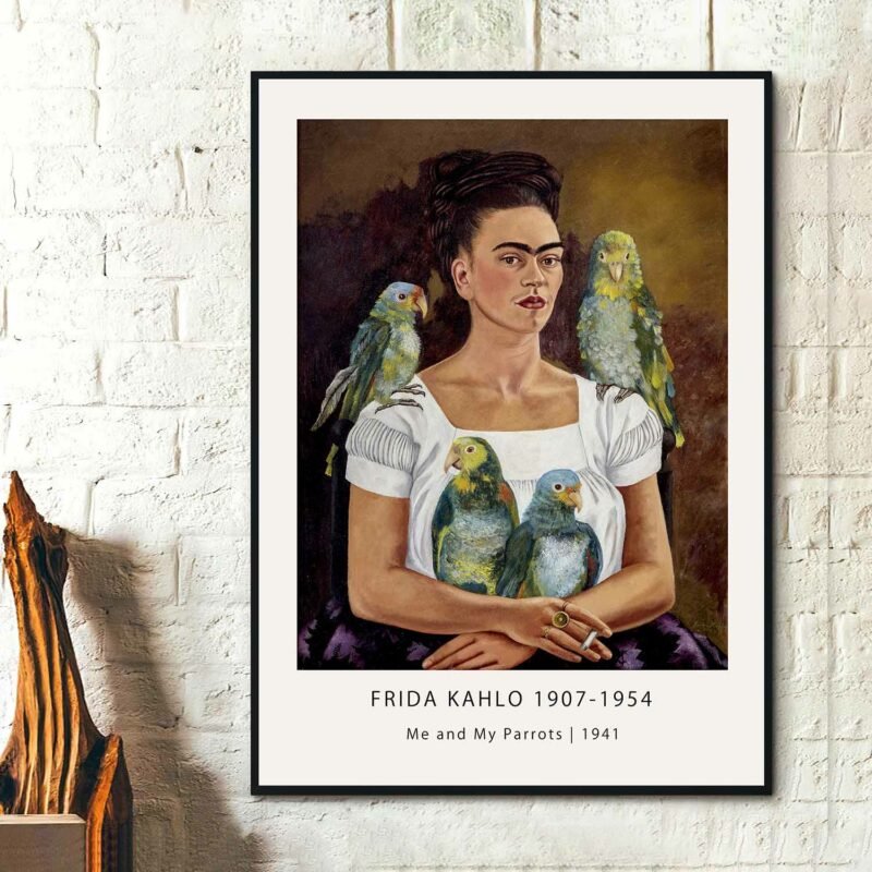 Me and My Parrots 1941 Painting