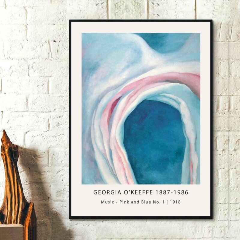Music - Pink and Blue No. 1 1918 Poster