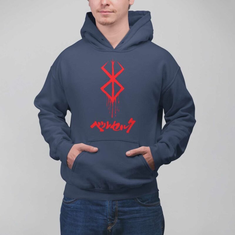 Berserk Guts Symbol Navy Hoodie