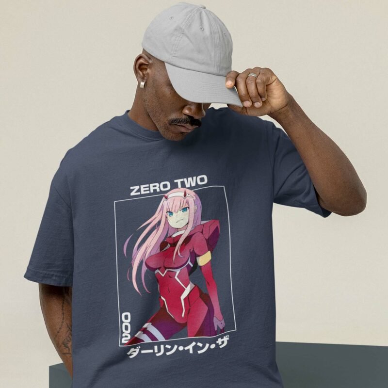 Zero Two Darling In The Franxx Navy T-Shirt