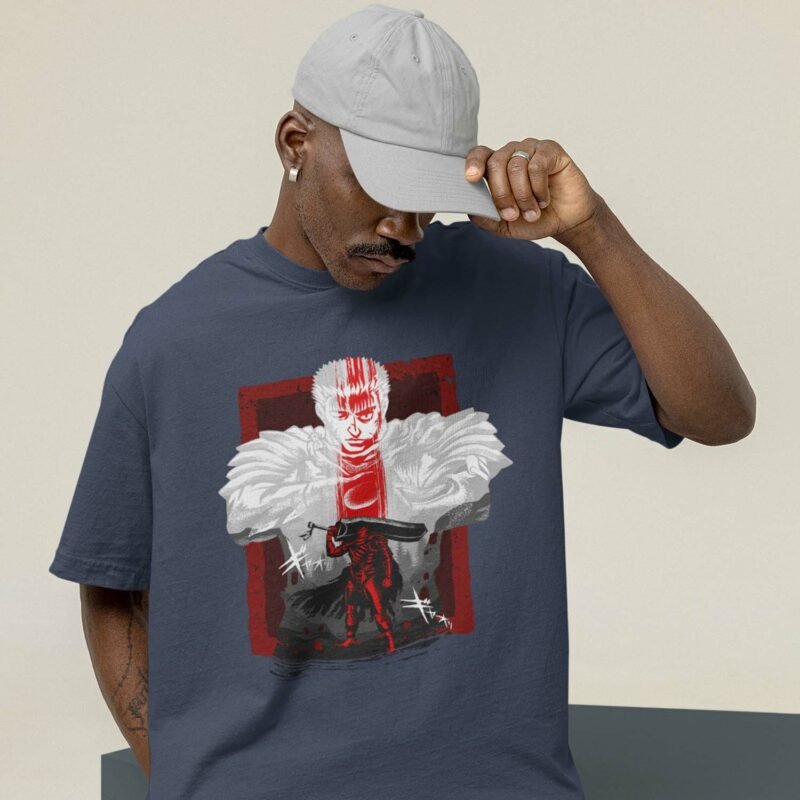 Berserk Guts Dragon Slayer Vintage Navy T-Shirt