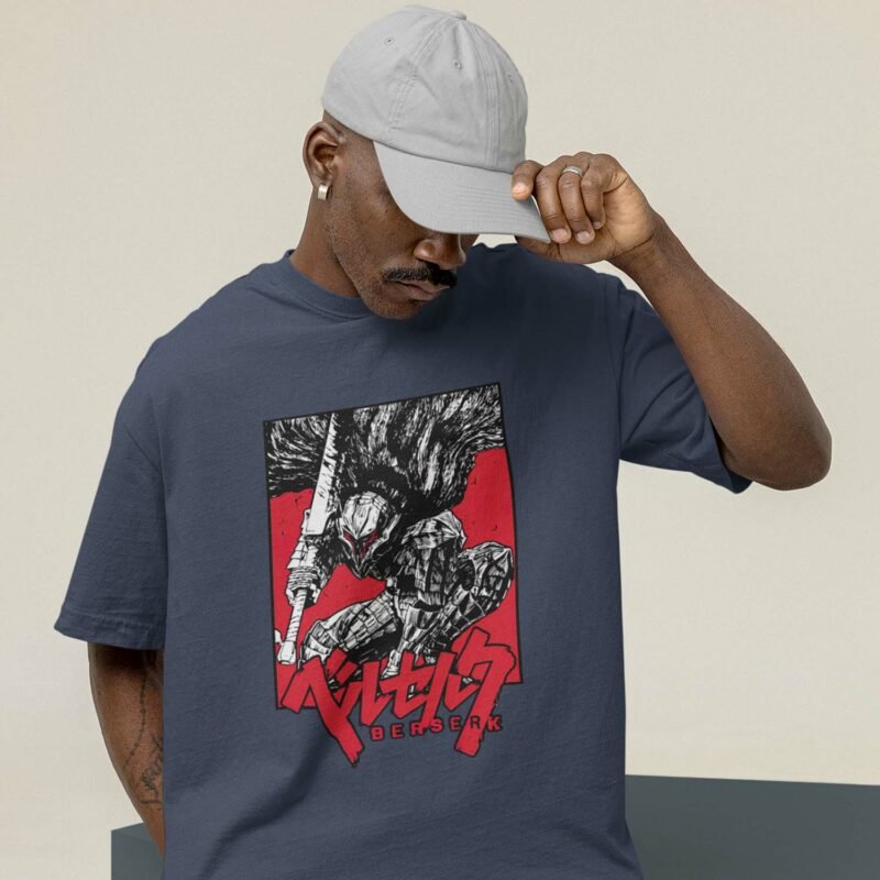 Berserk Gust Dragon Slayer Graphic Navy T-Shirt
