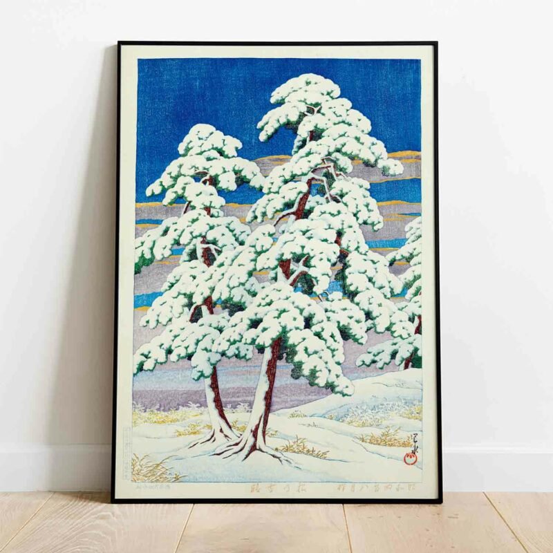 Pines in clear weather after snow 1929 Poster