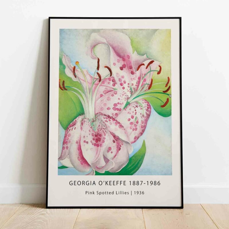 Pink Spotted Lillies 1936 Painting