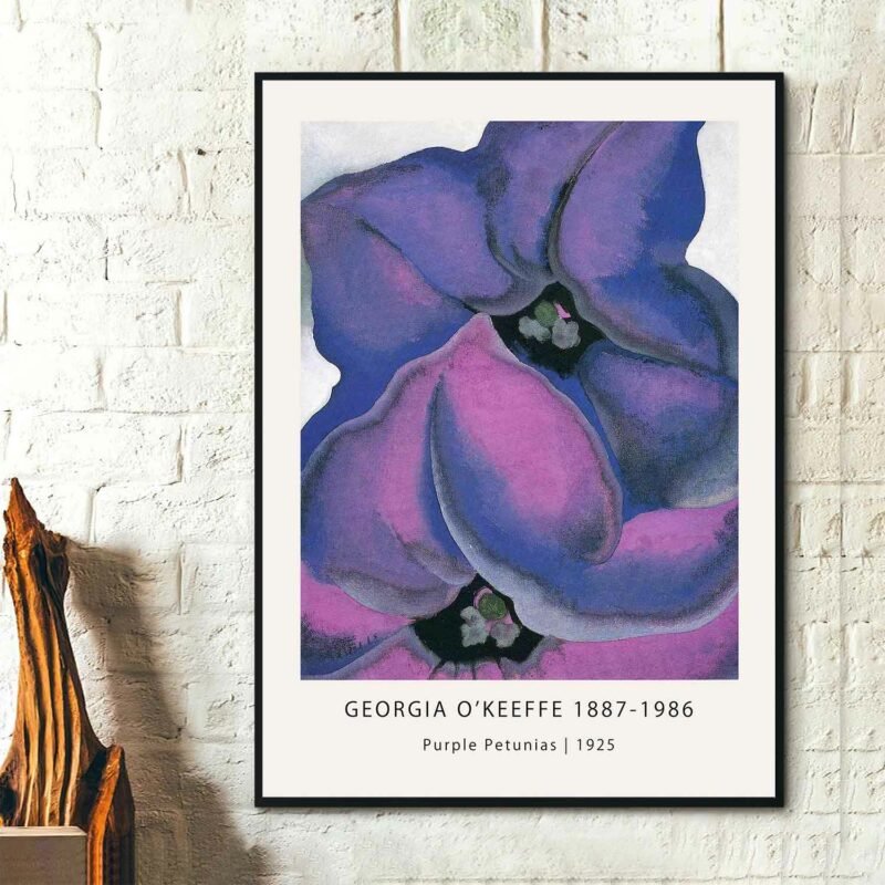 Purple Petunias 1925 Painting