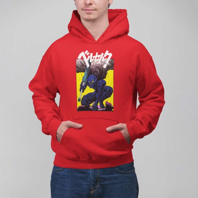 Berserk Guts Dragon Slayer Vintage Red Hoodie