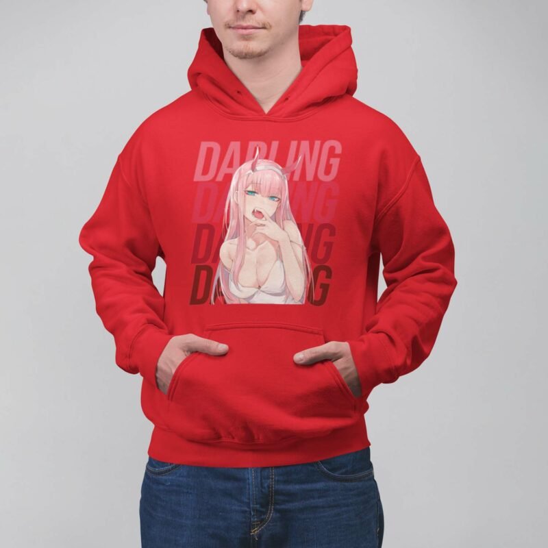 Darling in the Franxx Zero Two Hentai Anime Red Hoodie