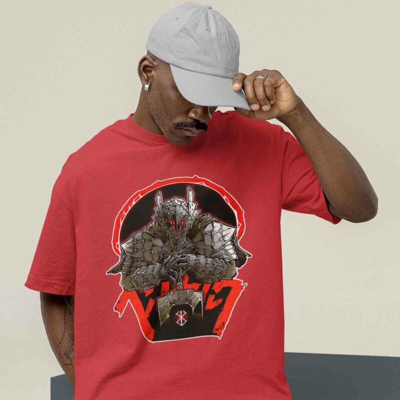 Berserk Guts Dragon Slayer Graphic Red T-Shirt