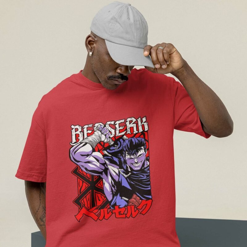 Unisex Guts Graphic Berserk Red T-Shirt