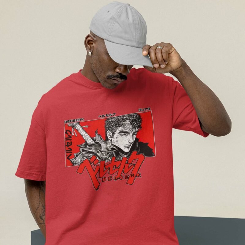 Berserk Dragon Slayer Graphic Red T-Shirt