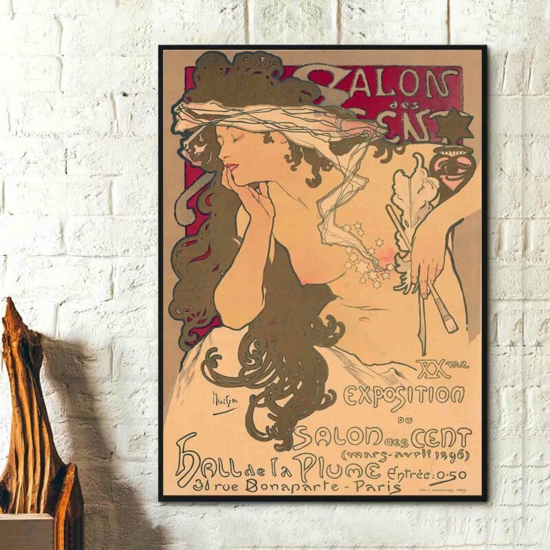 Salon des Cent 20th Exhibition 1896 Poster
