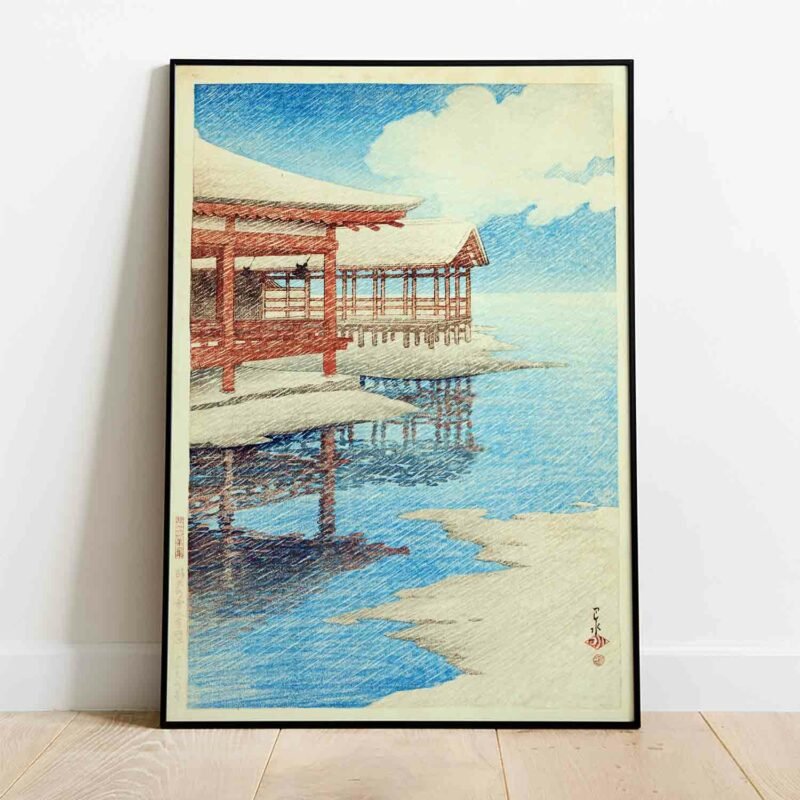 Seiten no yuki Miyajima (A fine winter's sky at Miyajima) 1921 Poster