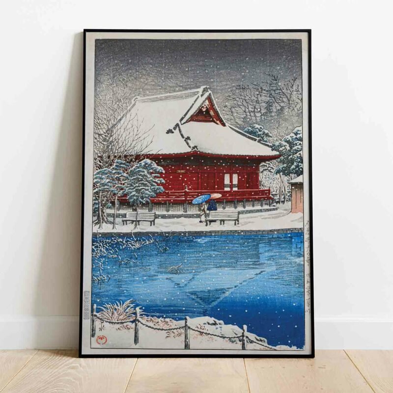 Snow at Shonobazu Benten Shrine 1931 Poster