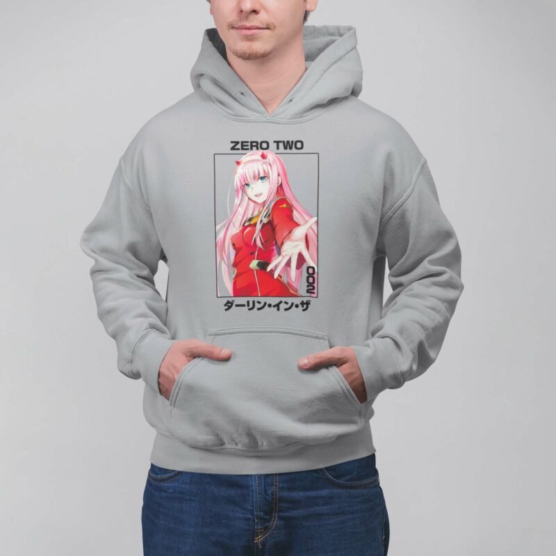Darling In The Franxx 002 Sports Grey Pullover