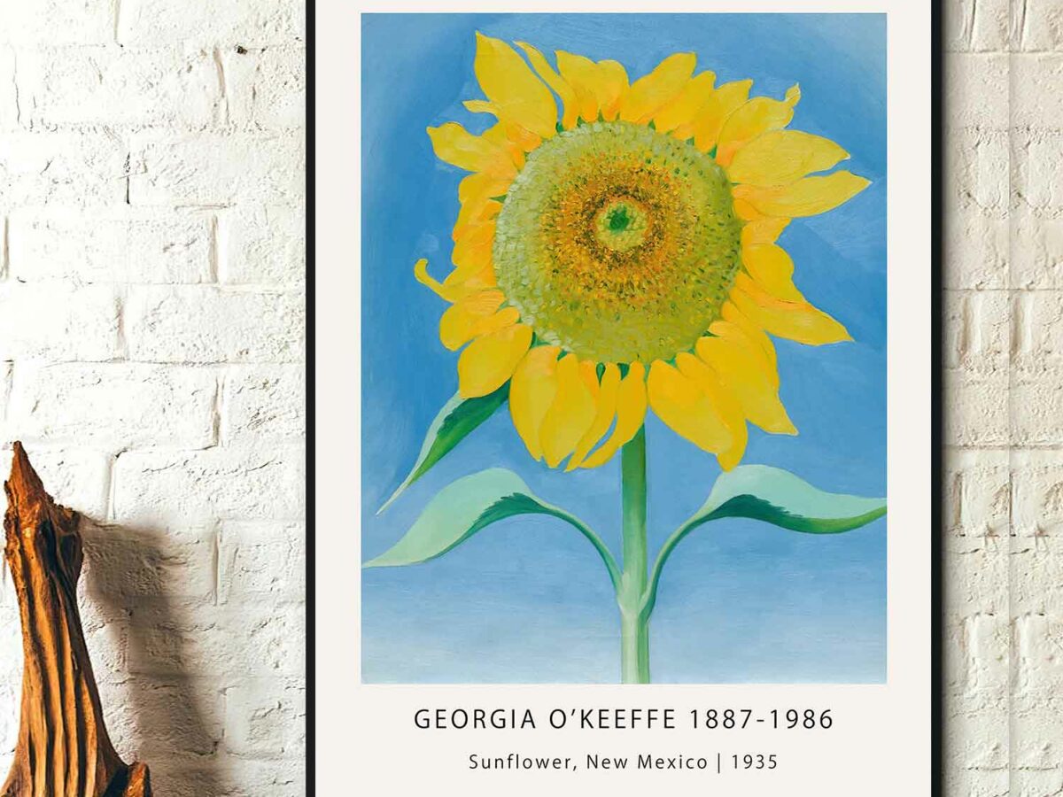 georgia o keeffe sunflower print