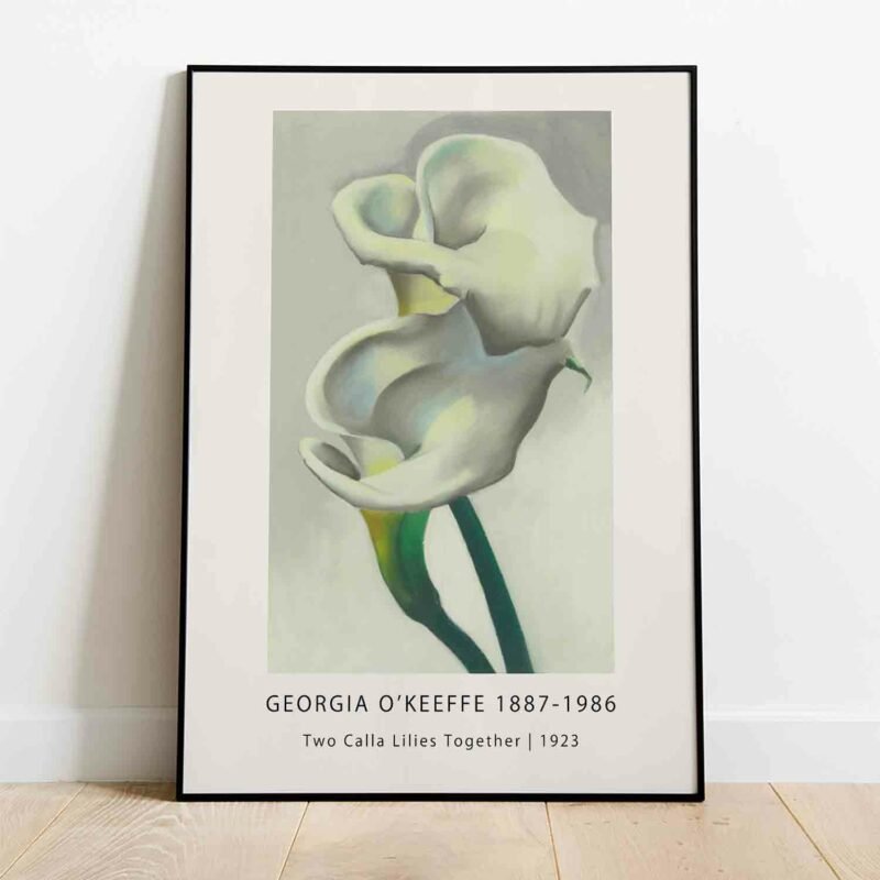 Two Calla Lilies Together 1923 Painting
