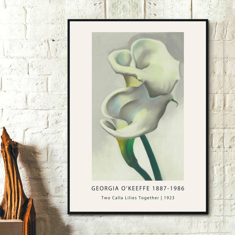 Two Calla Lilies Together 1923 Poster