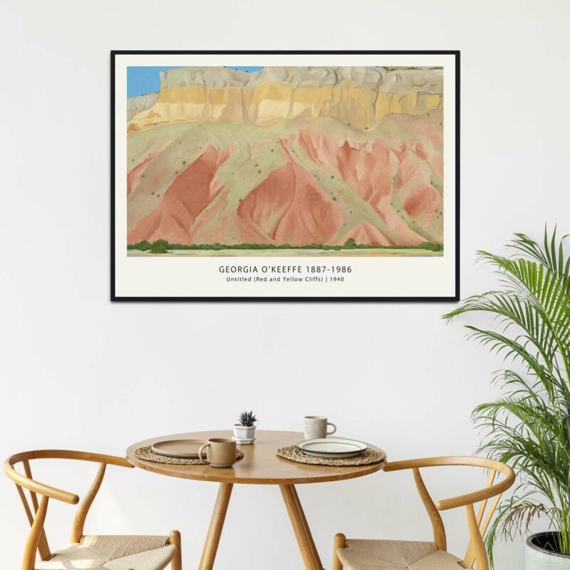 Untitled Red and Yellow Cliffs 1940 Poster