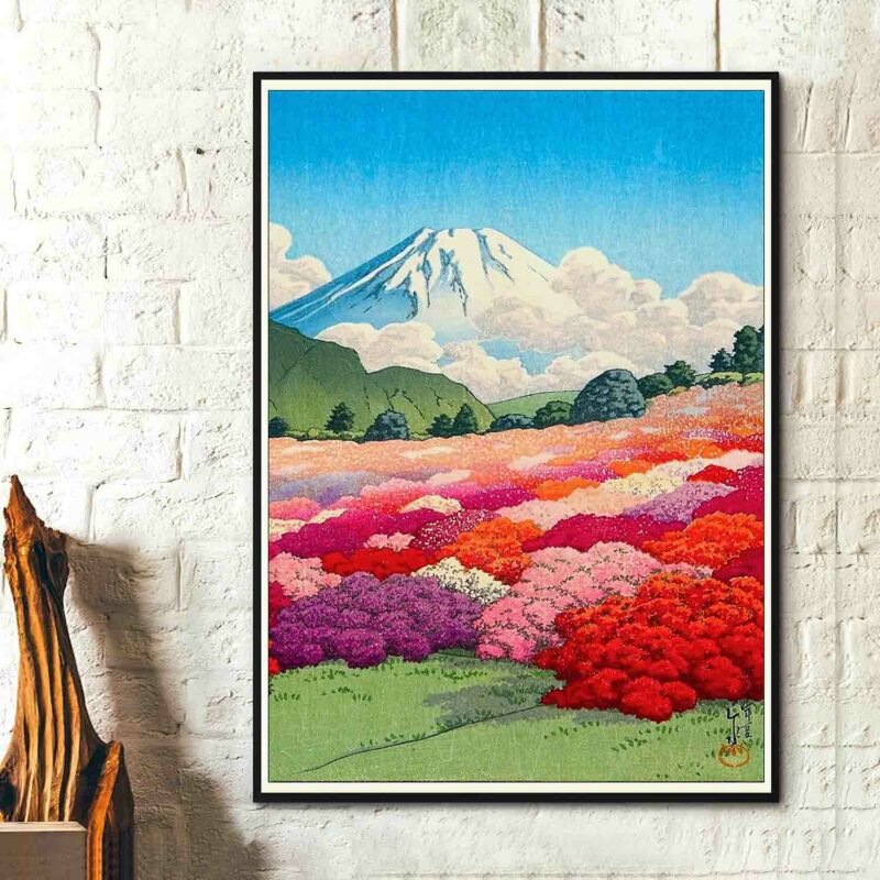 Views of Mount Fuji Azalea Garden Painting