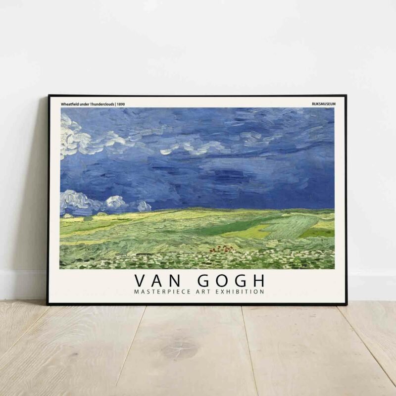 Wheatfield under Thunderclouds 1890 Poster