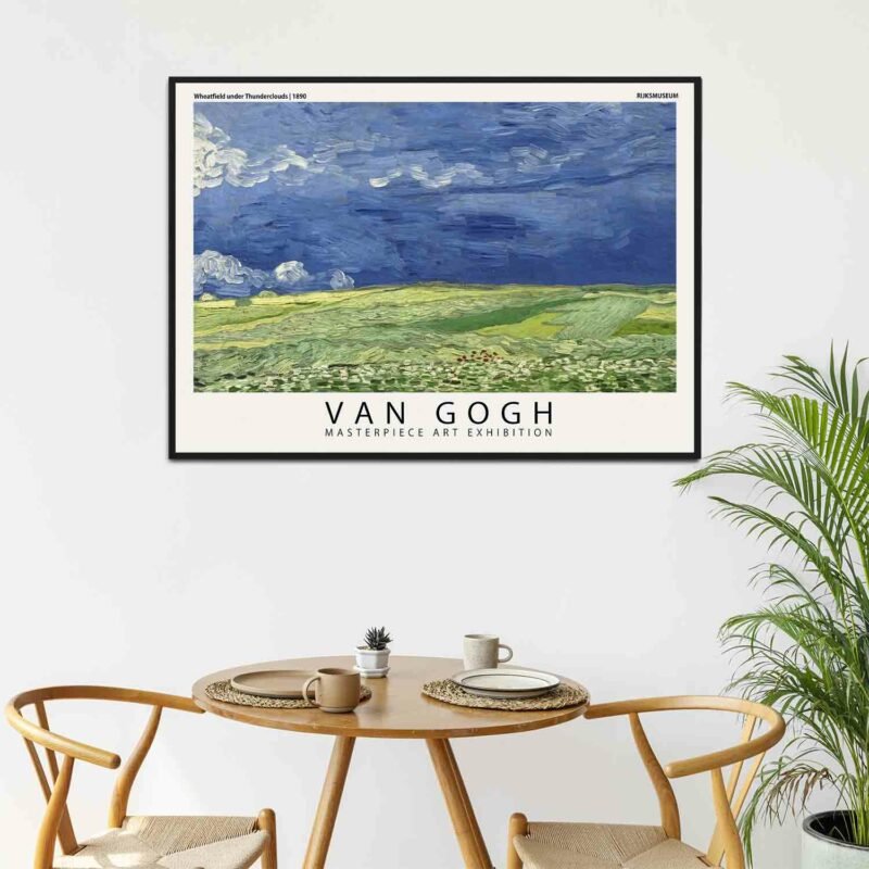 Wheatfield under Thunderclouds 1890 Poster