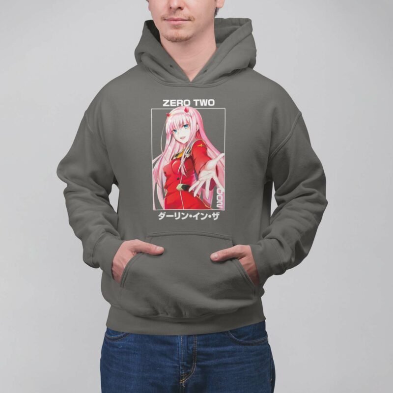 Darling In The Franxx 002 charcaol Pullover