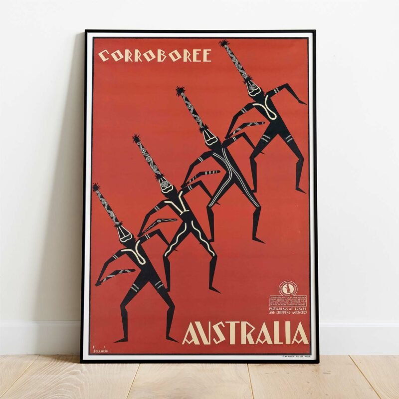 Corroboree Australia by Gert Sellheim Travel Poster