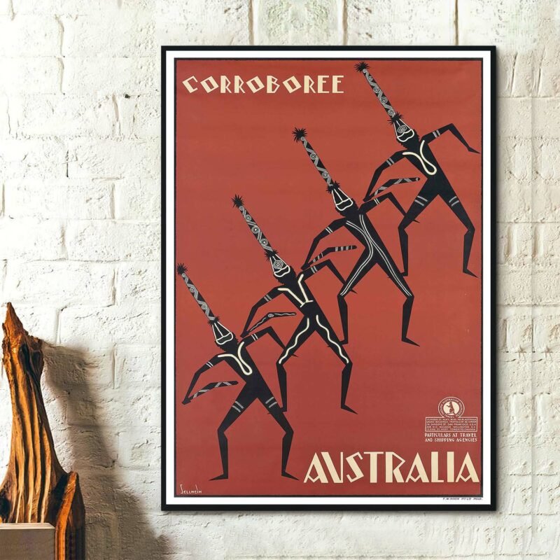 Corroboree Australia by Gert Sellheim Travel Poster