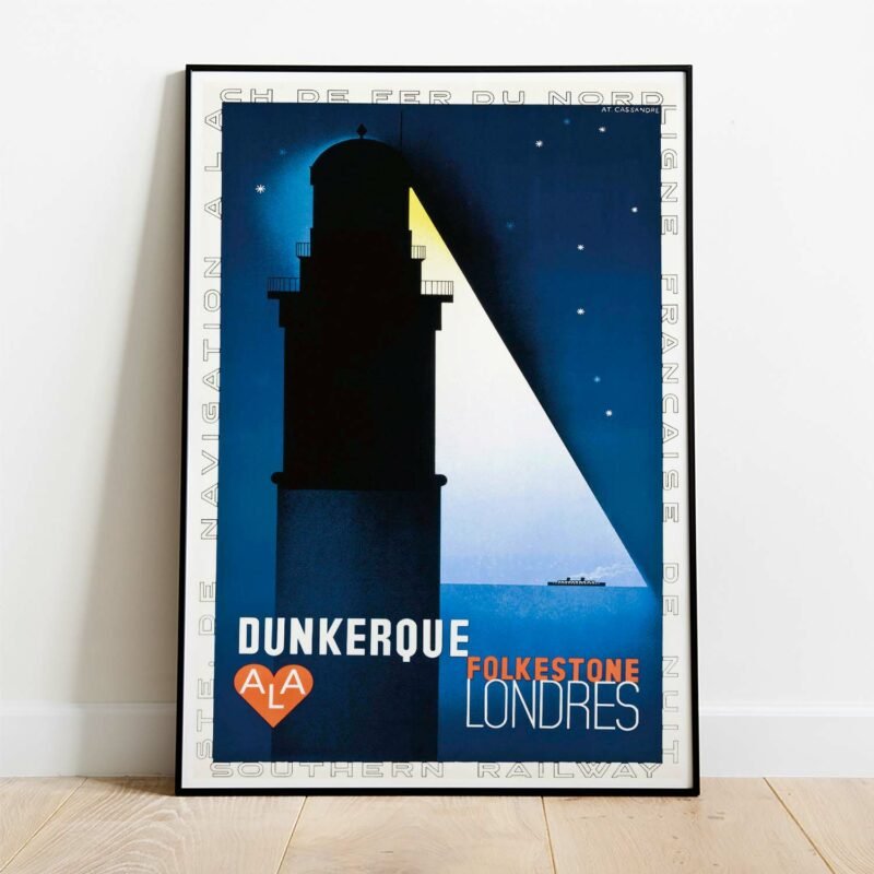 Dunkerque Cassandre 1932 Vintage Travel Poster