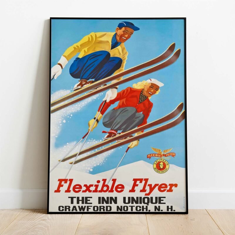 Flexible Flyer Deer Trail Lodge by Sasha Mauer Large Poster