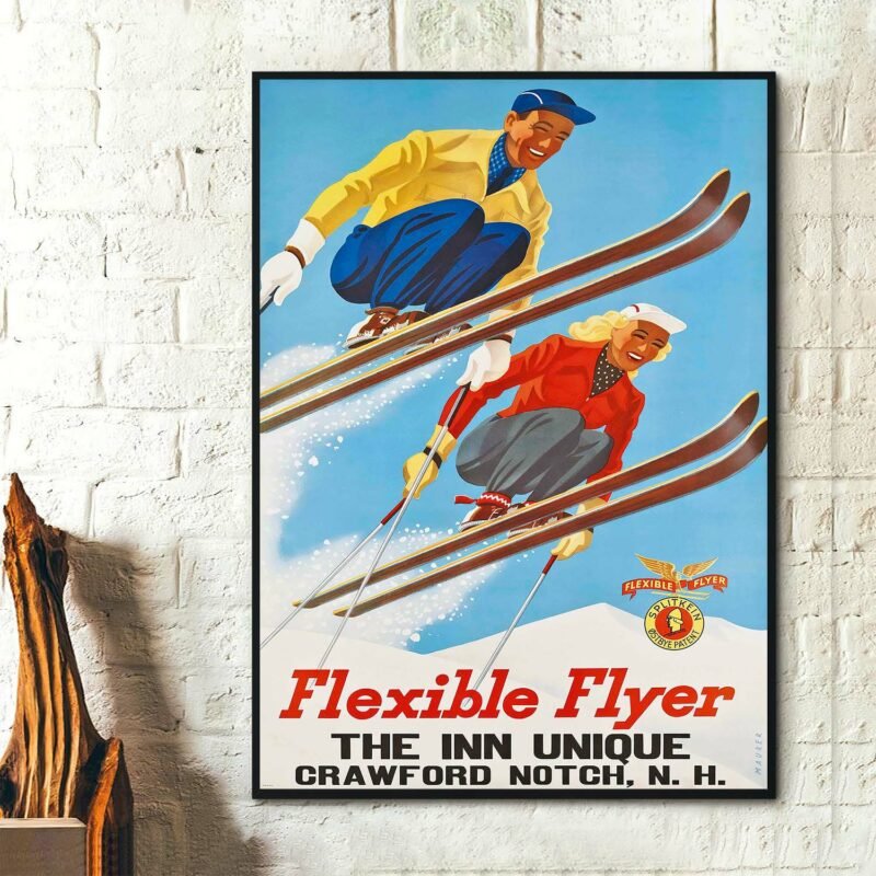 Flexible Flyer Deer Trail Lodge by Sasha Mauer Large Poster