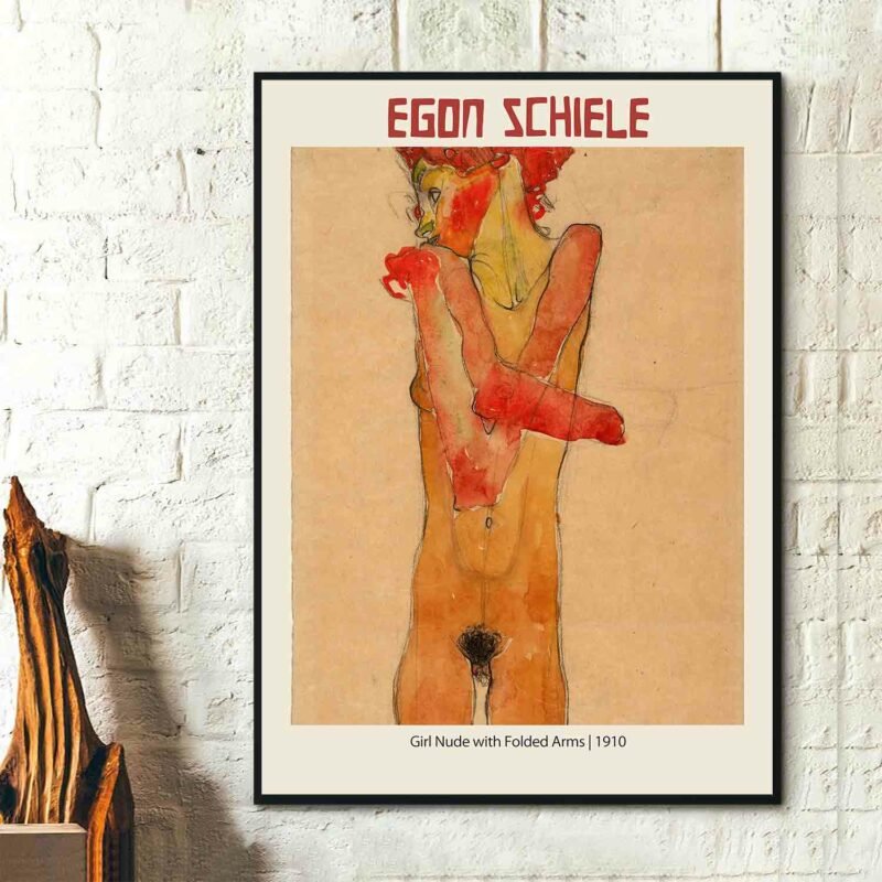 Girl Nude with Folded Arms 1910 Poster